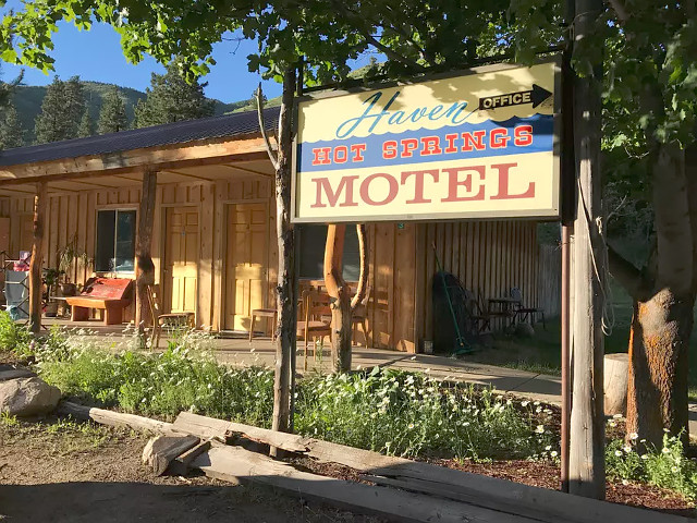 Haven Hot Springs in Lowman, Idaho.
