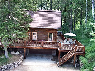 Custom Log Home Driggs vacation rental property