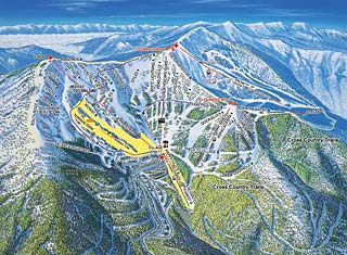 Schweitzer Bowl Trail Map