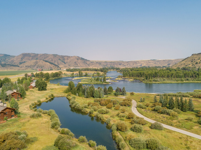 Picture of the Fishermans Cabin on the South Fork in Swan Valley, Idaho