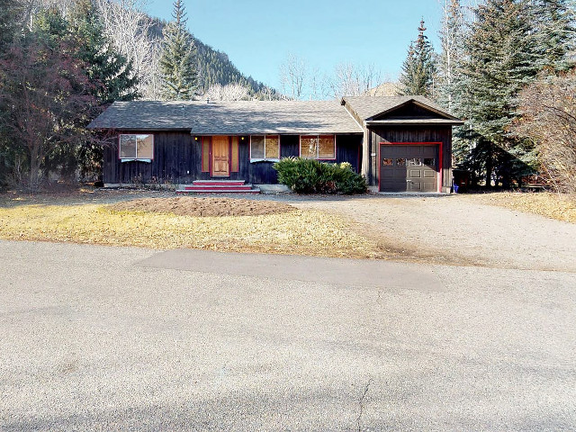 Picture of the Ketchum Cabin on the Big Wood River in Sun Valley, Idaho