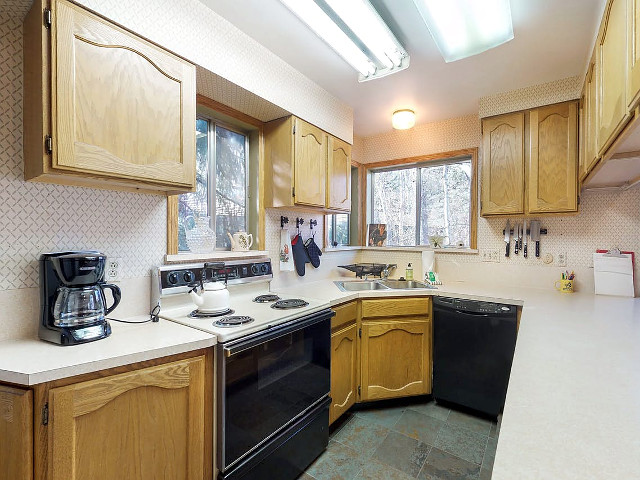 Picture of the Ketchum Cabin on the Big Wood River in Sun Valley, Idaho