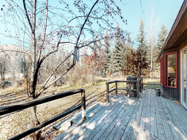 Picture of the Ketchum Cabin on the Big Wood River in Sun Valley, Idaho