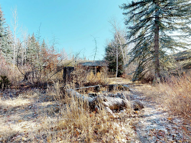 Picture of the Ketchum Cabin on the Big Wood River in Sun Valley, Idaho