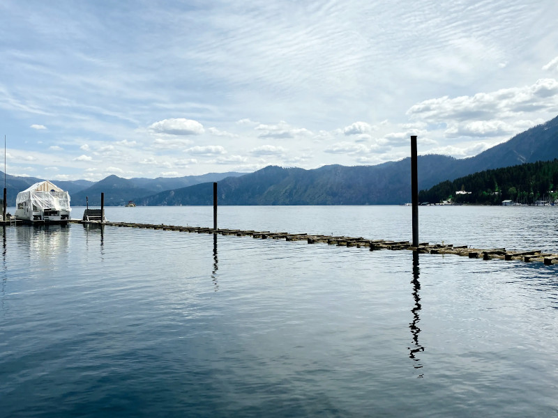 Picture of the Sitting on the Dock of the Bay - Bayview in Sandpoint, Idaho