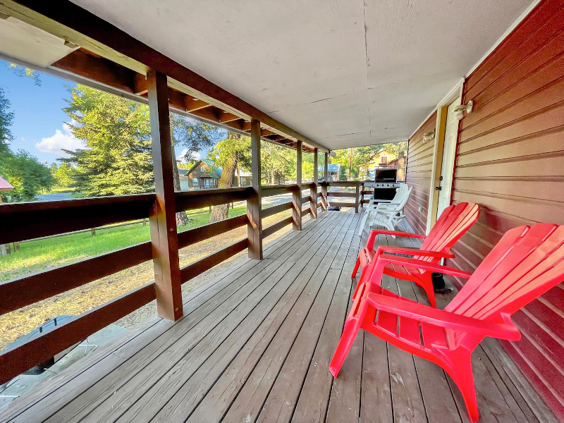 Picture of the Little Red Cabin in McCall, Idaho