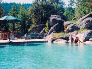 Gold Fork Hot Springs in Donnelly, Idaho.