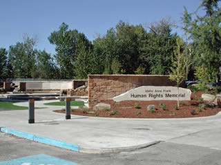 The Idaho Anne Frank Human Rights Memorial in Boise, Idaho.