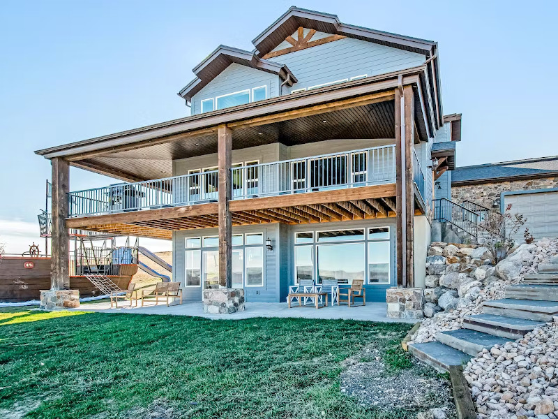 The Pirate Ship Chalet in Fish Haven, Idaho.