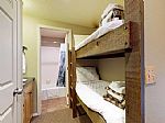 Alcove Twin Beds/Bathroom